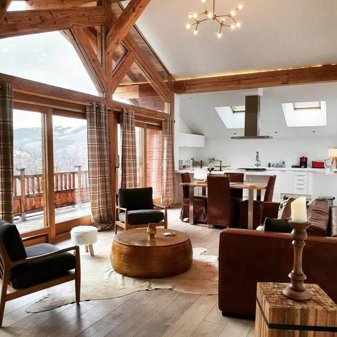 Chalet Entier 110M2 Avec Vue Et Sauna A 10 Min Des Pistes Сент-Фуа-Тарентез Экстерьер фото